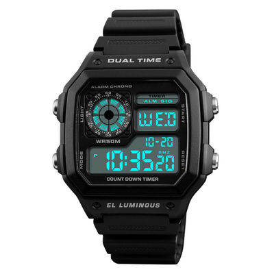Digital et montre-bracelet analogue ont mené la montre de Digital unisexe de montre électronique