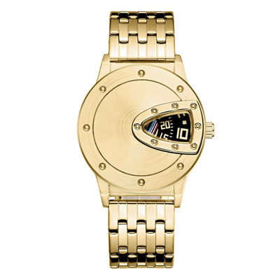 Le bord de miroir a personnalisé les montres des hommes gravés allient des montres d'homme
