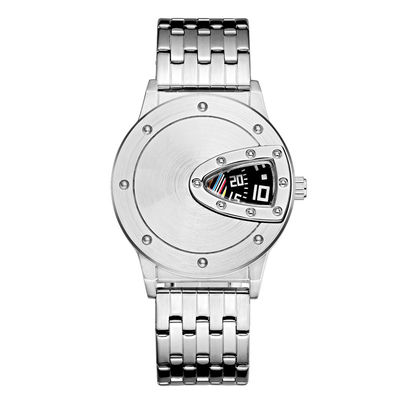 Le bord de miroir a personnalisé les montres des hommes gravés allient des montres d'homme