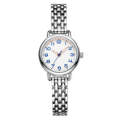La montre-bracelet automatique 1ATM de dames d'ODM imperméabilisent avec la boucle de champignon