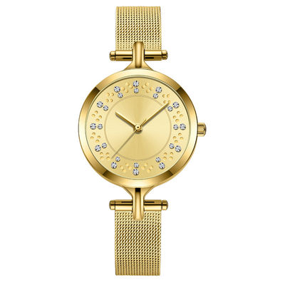 3ATM Diamond Quartz Watch Vacuum Electroplating véritable imperméable Skinfriendly