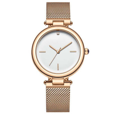 Diamond Quartz Watch Wearproof Corrosionproof véritable encroûté