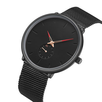 Montre-bracelet de quartz d'alliage de PE45 Movt, montre Scratchproof de l'acier inoxydable 316l