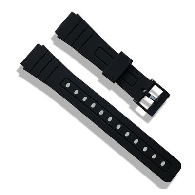 ROHS a approuvé la bande noire de silicone de pièces de rechange de montres
