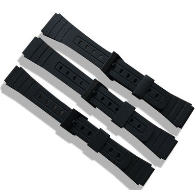 ROHS a approuvé la bande noire de silicone de pièces de rechange de montres