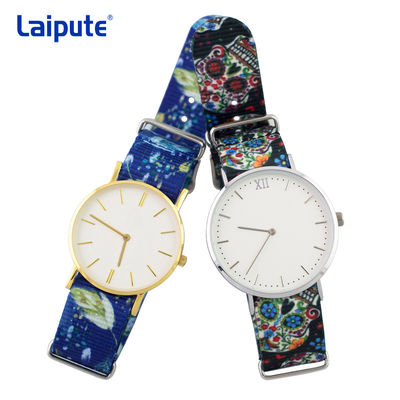 L'arc-en-ciel a tressé la longueur en nylon de la bande 265mm de pièces de rechange de montres