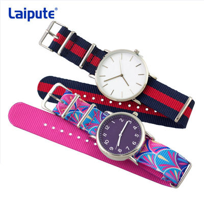 L'arc-en-ciel a tressé la longueur en nylon de la bande 265mm de pièces de rechange de montres