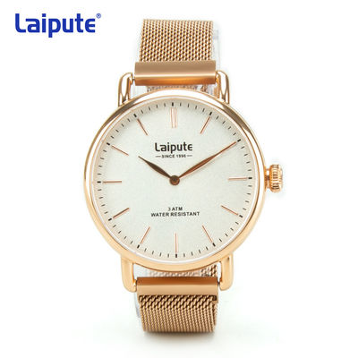 Montre-bracelet Laipute de Rose Gold Stainless Steel Quartz opaque