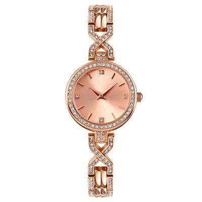 OEM Diamond Quartz Watch véritable, acier inoxydable Diamond Watch de 200mm