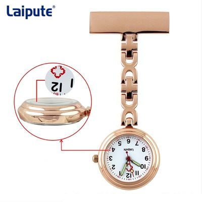 La montre FOB d'alliage pour les infirmières, 3ATM imperméabilisent les montres FOB de poche