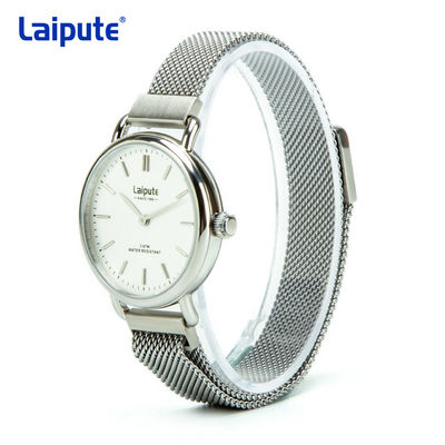 Dames Wearproof de montre de bracelet de montre-bracelet de quartz d'acier inoxydable 50*27*28cm