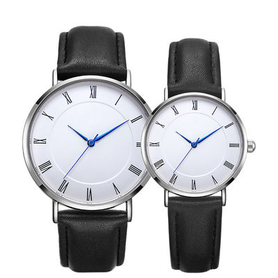Cadeau marqué analogue de montre réglé pour le résistant à l'eau des couples SUS316L 3ATM