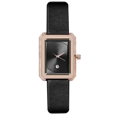 Le matériel en cuir ROHS d'alliage de la montre-bracelet 30mm des femmes de Nonscale a approuvé