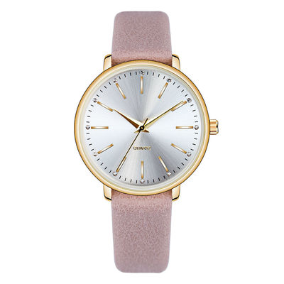 Diamètre disponible d'OEM 36mm de quartz d'unité centrale de montres-bracelet en cuir de batterie