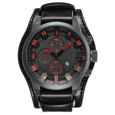 montre-bracelet mécanique automatique Nonwaterproof Multiusage de quartz d'alliage