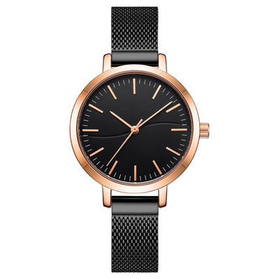Calorifuge résistant à la corrosion imperméable de femmes de montre-bracelet de luxe de quartz