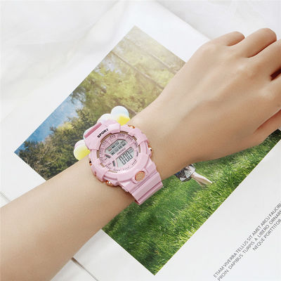 le silicone de 25.5cm a mené l'OEM électronique de montre-bracelet de sports de Digital disponible
