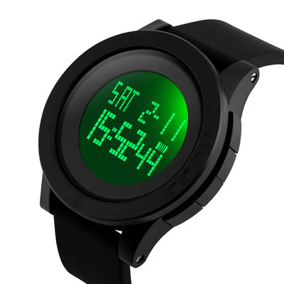 Le sport militaire observe pour façonner à silicone la montre-bracelet imperméable de LED Digital