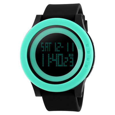 Le sport militaire observe pour façonner à silicone la montre-bracelet imperméable de LED Digital