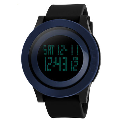 Le sport militaire observe pour façonner à silicone la montre-bracelet imperméable de LED Digital