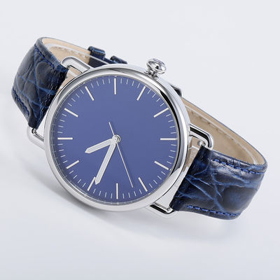 Montre d'acier inoxydable de quartz d'OEM, montre 5ATM d'acier inoxydable du Japon Movt 316l