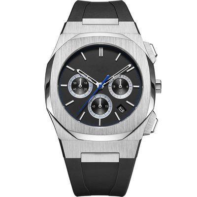 Chronographe de montre-bracelet de quartz d'acier inoxydable de SUS316L avec la batterie de SR626SW