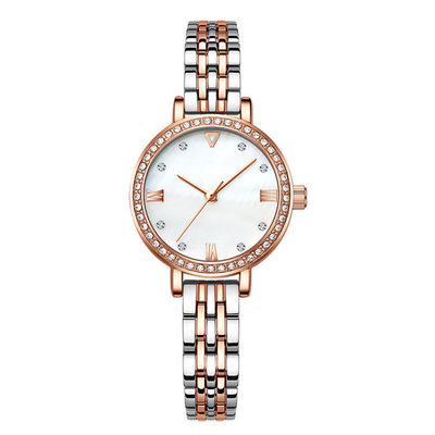 Épaisseur bleue 3ATM Antiwater de la montre-bracelet 11mm de quartz de femmes de grès