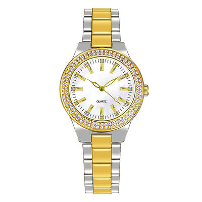 Épaisseur véritable de galvanoplastie de cadran de Movt Diamond Watch 8mm de quartz d'IPG
