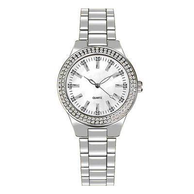 Épaisseur véritable de galvanoplastie de cadran de Movt Diamond Watch 8mm de quartz d'IPG