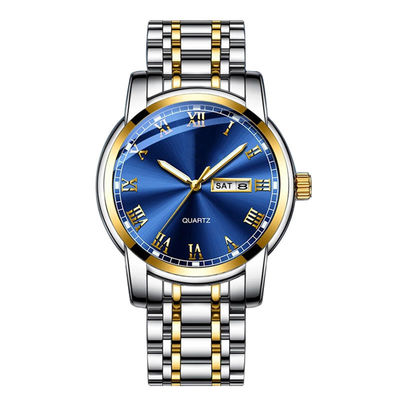 OEM de luxe 118g disponible de montre d'acier inoxydable de mouvement de quartz