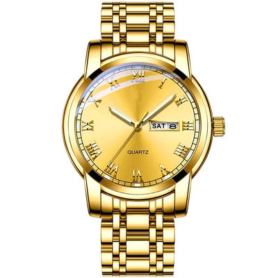OEM de luxe 118g disponible de montre d'acier inoxydable de mouvement de quartz