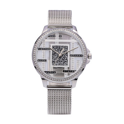 Épaisseur imperméable de la montre-bracelet 10.4mm de quartz de l'acier inoxydable 5ATM