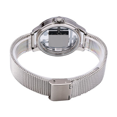 Épaisseur imperméable de la montre-bracelet 10.4mm de quartz de l'acier inoxydable 5ATM