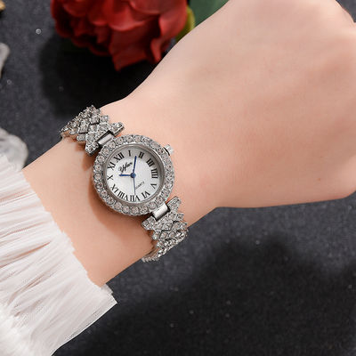 l'eau de mouvement de la montre-bracelet SL68 de quartz de femmes de 28mm clignotant plaquante