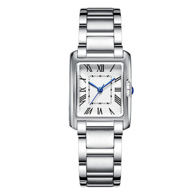 Montres du quartz des femmes résistantes à l'usure, épaisseur carrée de la montre 10mm de quartz