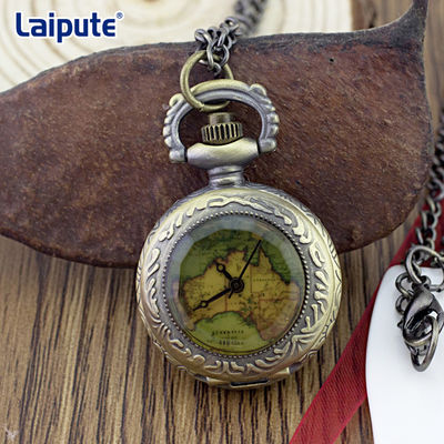 ROHS a approuvé la montre de poche argentée de cru, cru lumineux Elgin Pocket Watch
