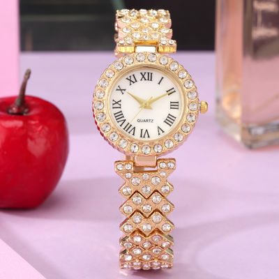 montre-bracelet de quartz des femmes 100g, OEM Diamond Bracelet Watch For Ladies