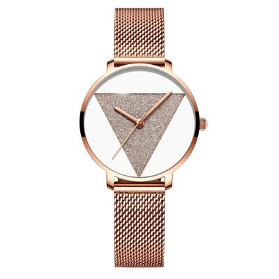 La montre-bracelet ROHS de luxe de quartz de femmes de Multiapplication a approuvé