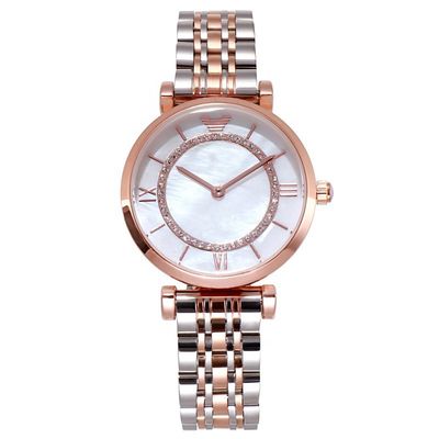 ODM de dames Japon Movt de Diamond Rose Gold Wrist Watch For disponible