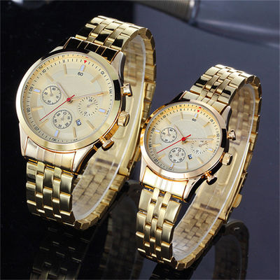 La montre de quartz de couples d'Antiscratch a durci 3eye vitré Sixneedle