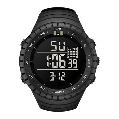 Montre d'affichage à cristaux liquides Digital de conception de boucle pour le réveil de contact de couples