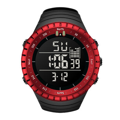 Montre d'affichage à cristaux liquides Digital de conception de boucle pour le réveil de contact de couples