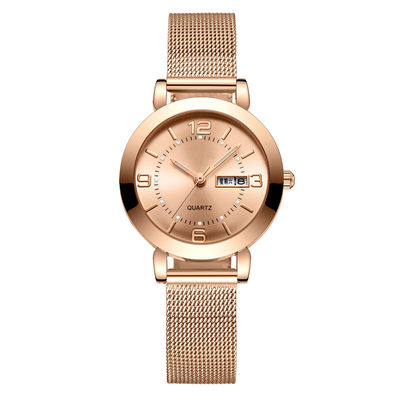 Montre-bracelet de luxe de chronographe de quartz de femmes de mouvement du Japon
