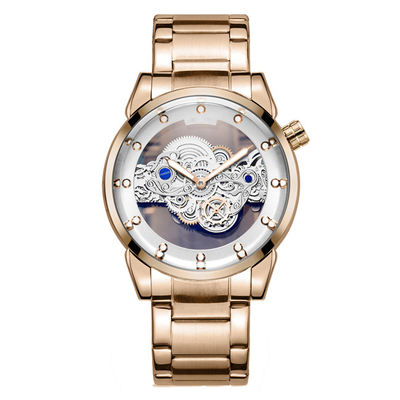 Creusez la montre automatique initiale non mécanique 3ATM de quartz imperméable