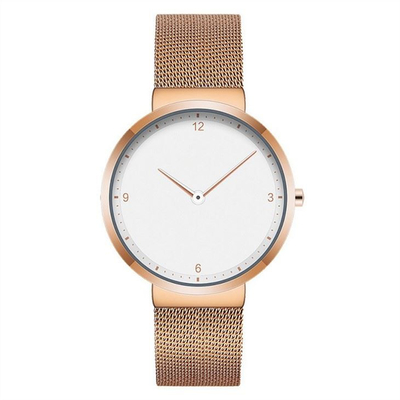 L'alliage de mode couplent des montres-bracelet du quartz des hommes de minimaliste de montre de quartz