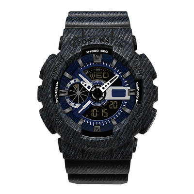 Courroie imperméable 25mm de résine de montre de quartz de couples de sport de Speedmaster