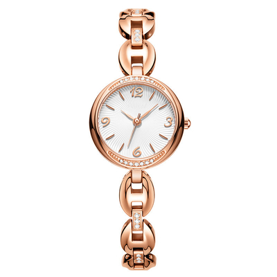 Montre-bracelet Diamond Encrusted Jewelry Buckle de quartz de femmes de bracelet