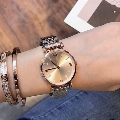 Montre analogue 30mm Dia Casual Aesthetic Mirror de quartz d'acier inoxydable