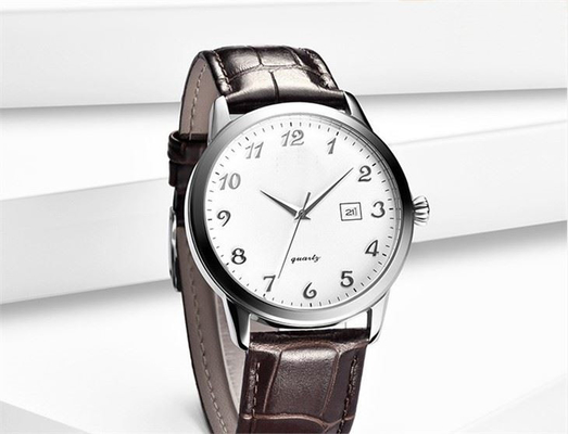 Ceinture du cadran 220mm de la montre-bracelet 42mm de chronographe de bracelets en cuir