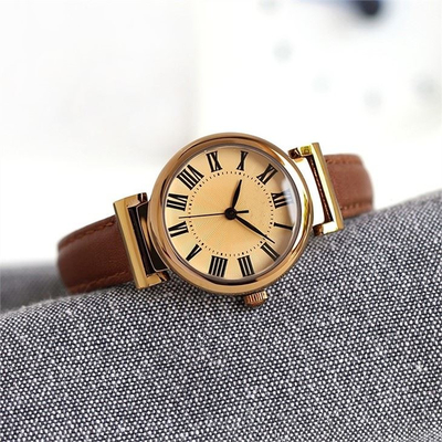 Verre minéral 30m de montres-bracelet de Roman Numerals Belt Quartz Battery imperméables
